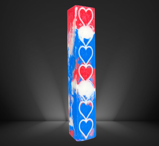 Patriotic Hearts Pen Blank