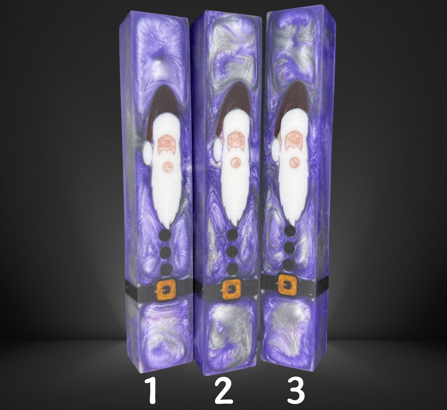 Santa Purple Pen Blank