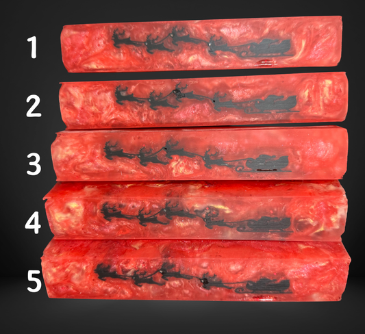 Santa's Sleigh Pen Blank