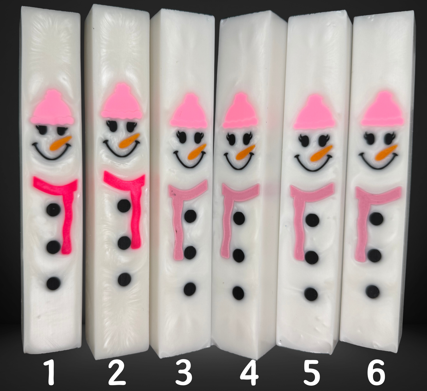 Snowgirl Pink Scarf Pen Blank