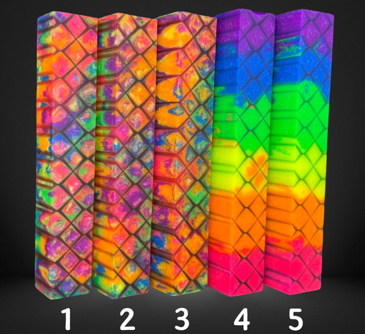 Rainbow Diamond Pattern Pen Blank