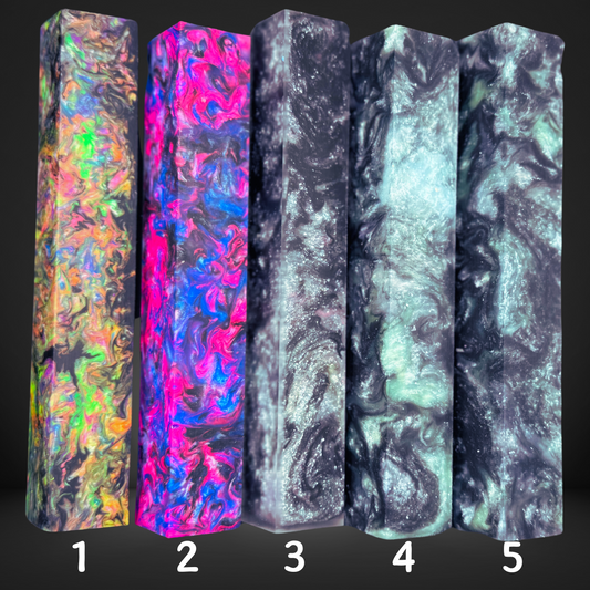Black Swirlscape Series Pen Blank