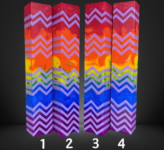 Rainbow Chevron Pen Blank