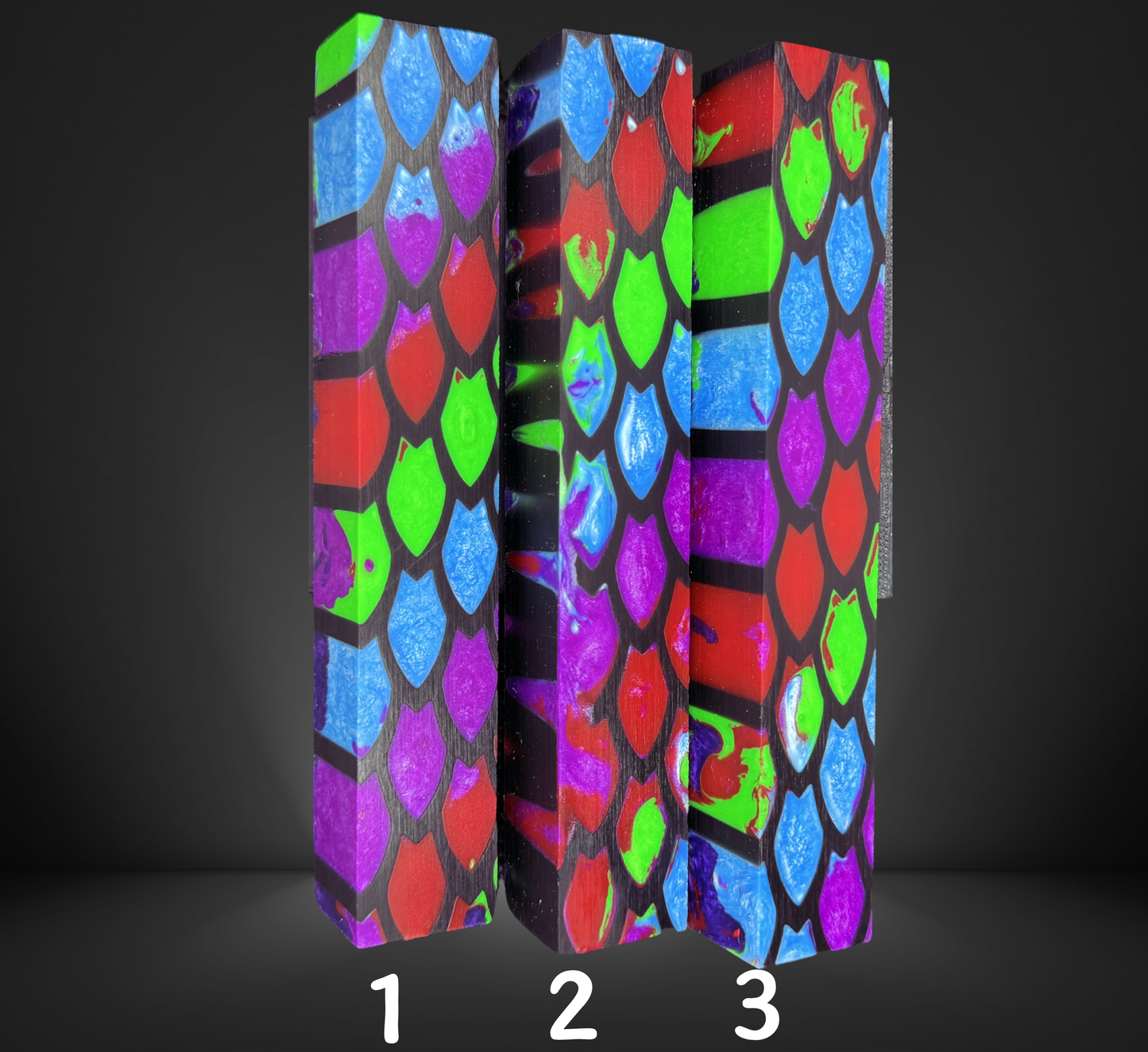 Brilliant Dragon Scales Pen Blank