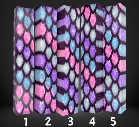 Cotton Candy Dragon Scales Pen Blank