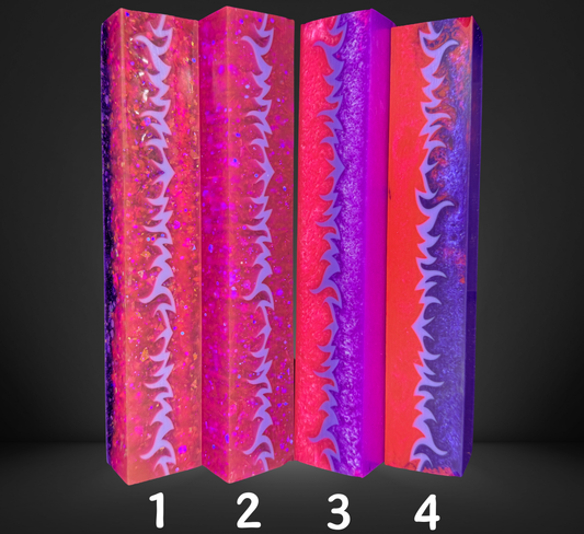Pink Flame Pen Blank