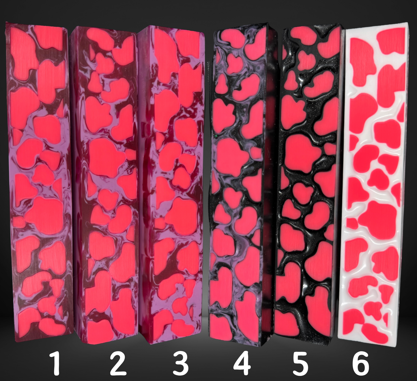 Strawberry Cow Signature 3D Print Resin Pen Blank