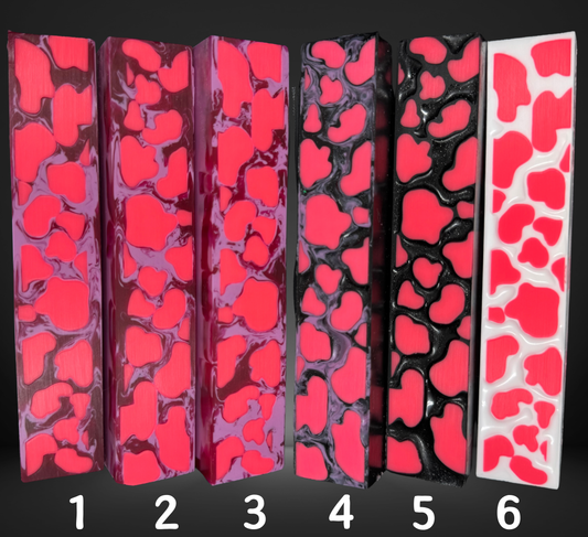 Strawberry Cow Signature 3D Print Resin Pen Blank