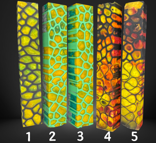 Reptile Pattern Variety Pen Blank