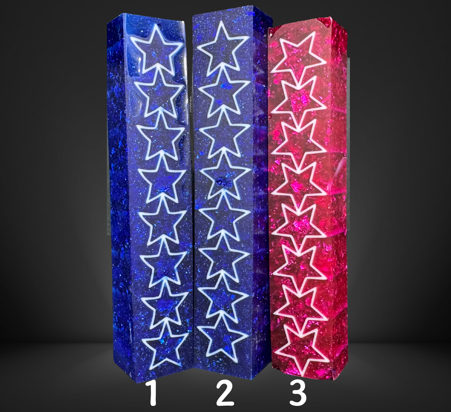 Star Variety Signature 3D Print Resin Pen Blank