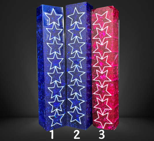 Star Variety Signature 3D Print Resin Pen Blank