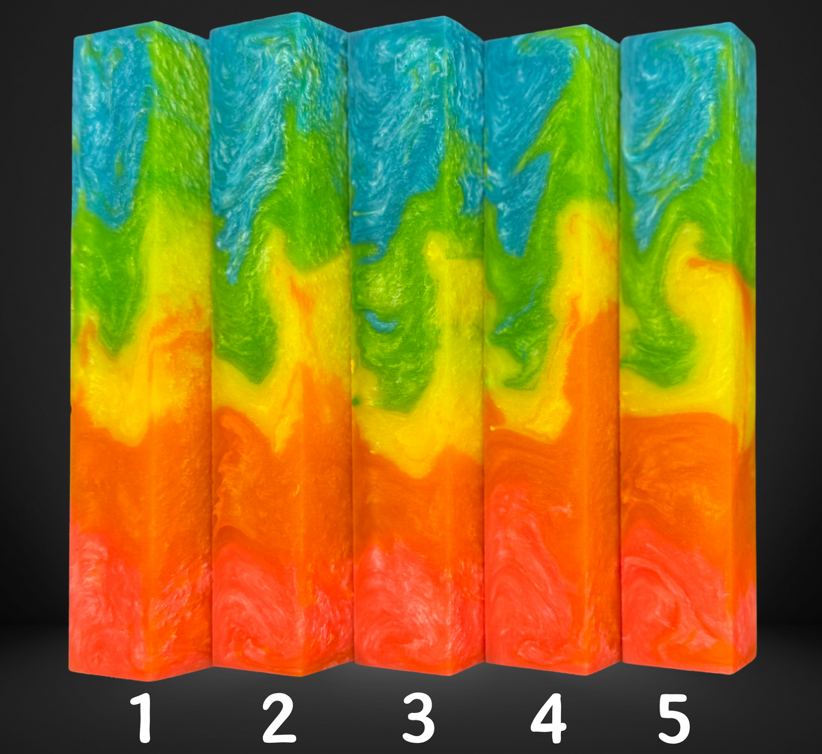 Fiesta Gradient Pattern Fiesta Gradient Pen Blank – Castaway Creations