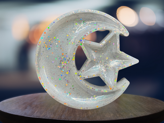 Moon and Star Resin Tray