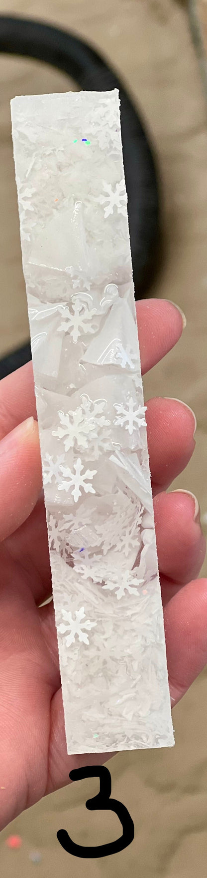 White Snowflake Pen Blank