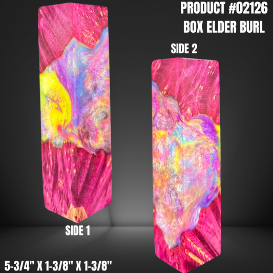 Pink Hybrid Knife Handle Scales Turning Blank #02126