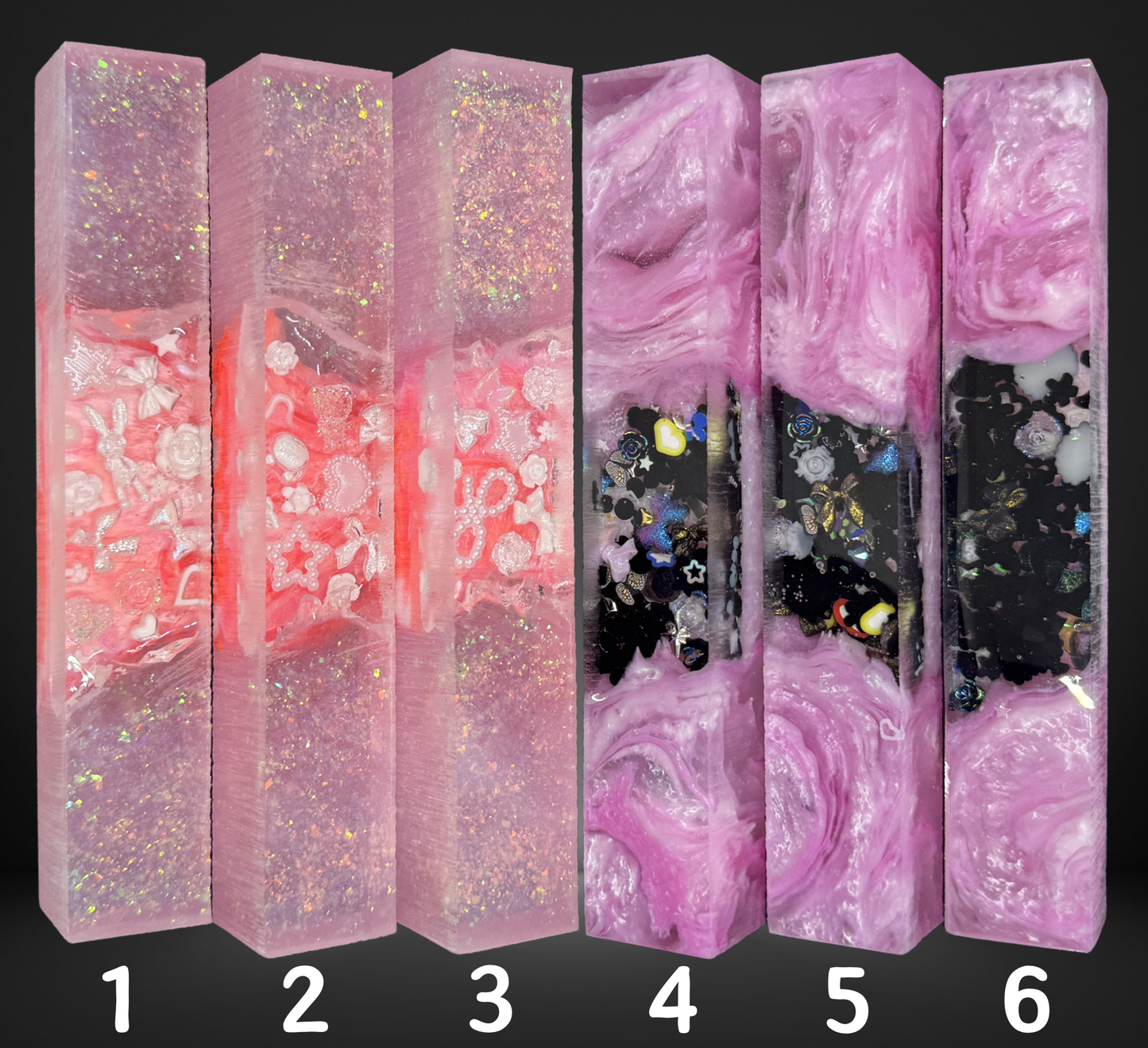 Pink Charmed Series Pen Blank