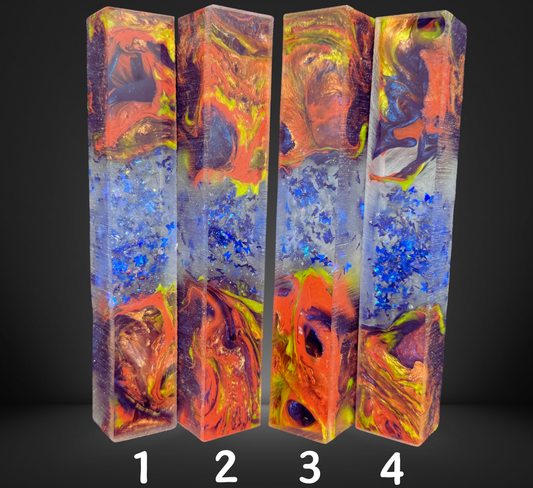 Butterfly Geode Swirled Pen Blanks