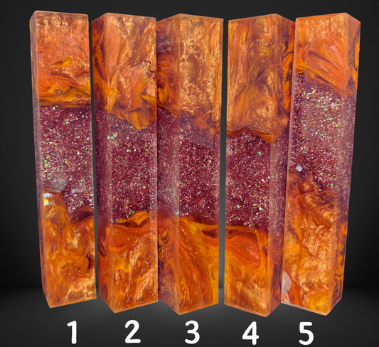 Autumn Breeze Geode Swirled Pen Blanks