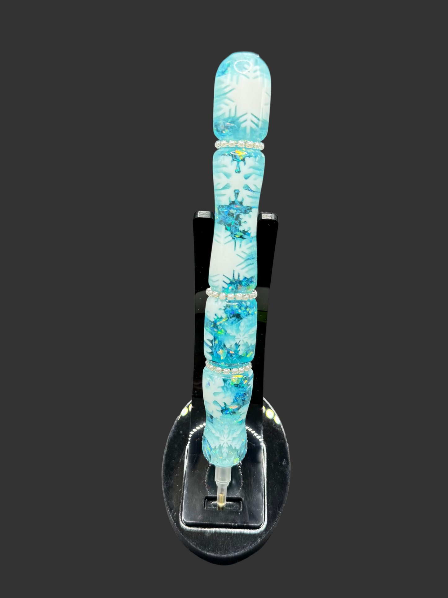Blue Glitter Snowflake Diamond Painting Pen