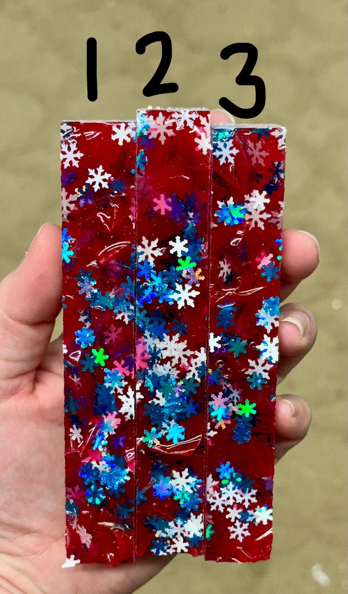 Red Snowflake Pen Blank