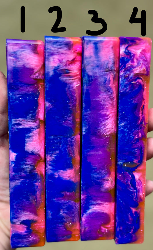 Neon Blue & Pink Pen Blank