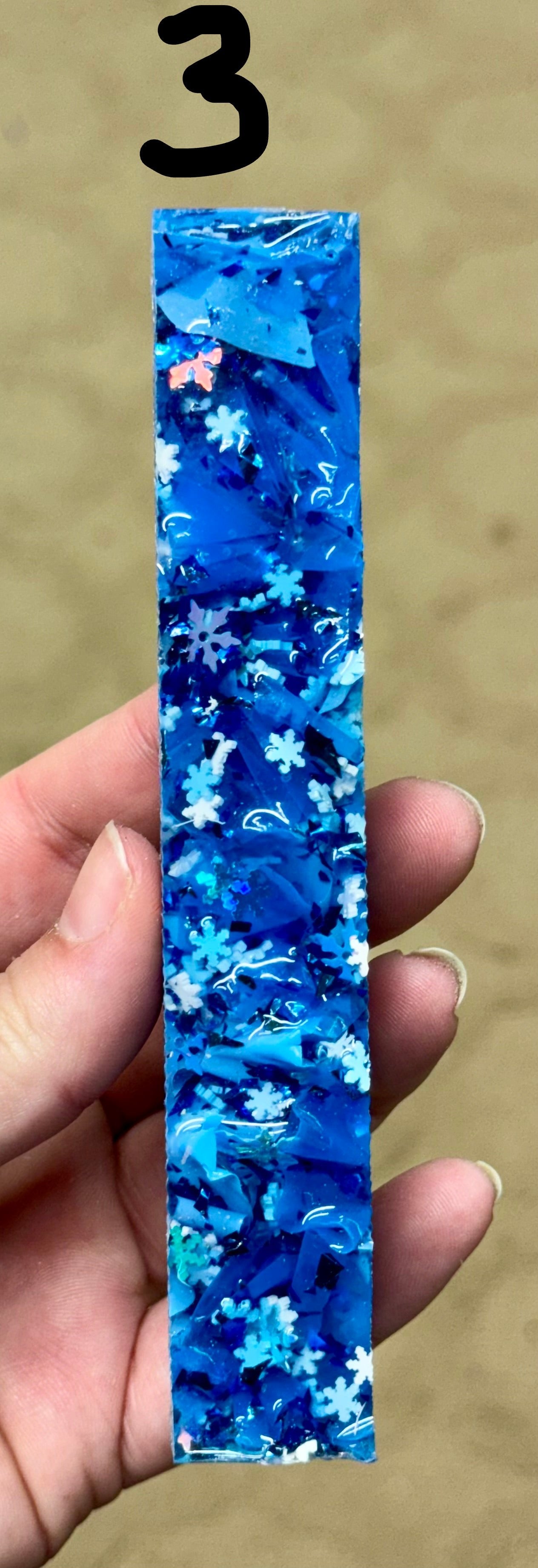 Blue Snowflake Pen Blank