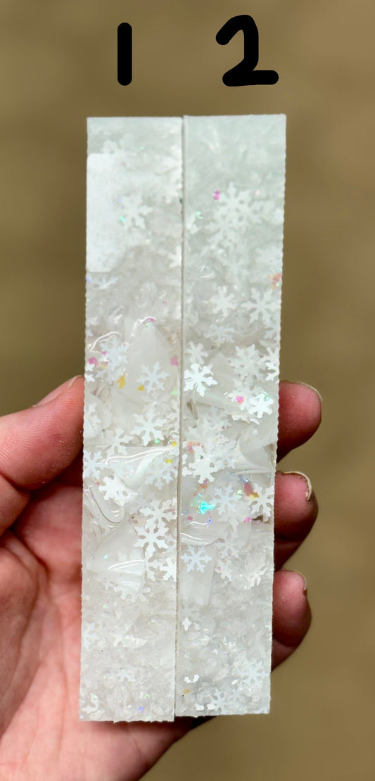 White Snowflake Pen Blank