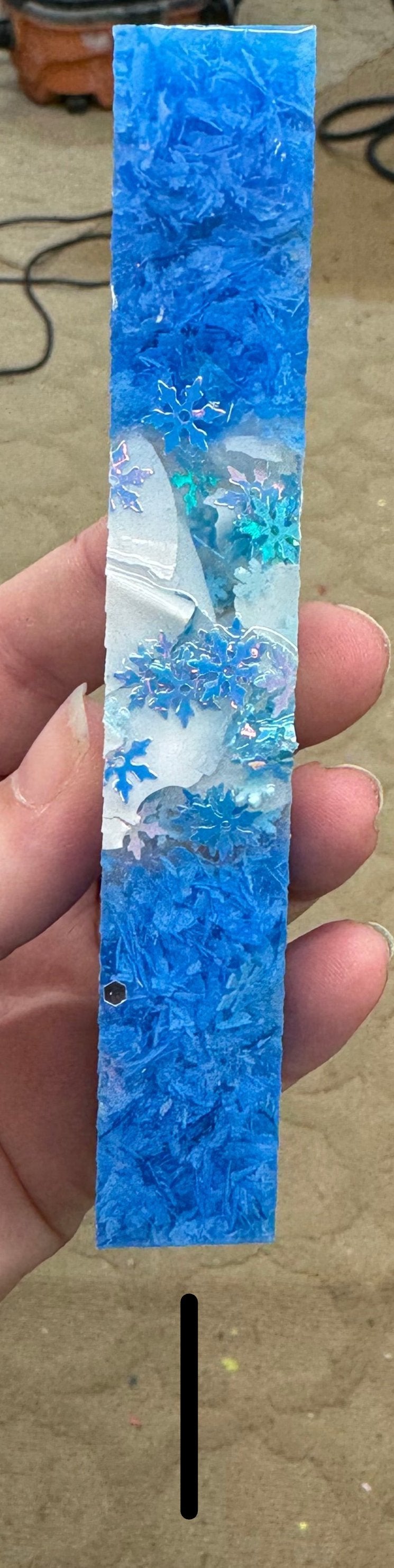 Blue Snowflake Pen Blank