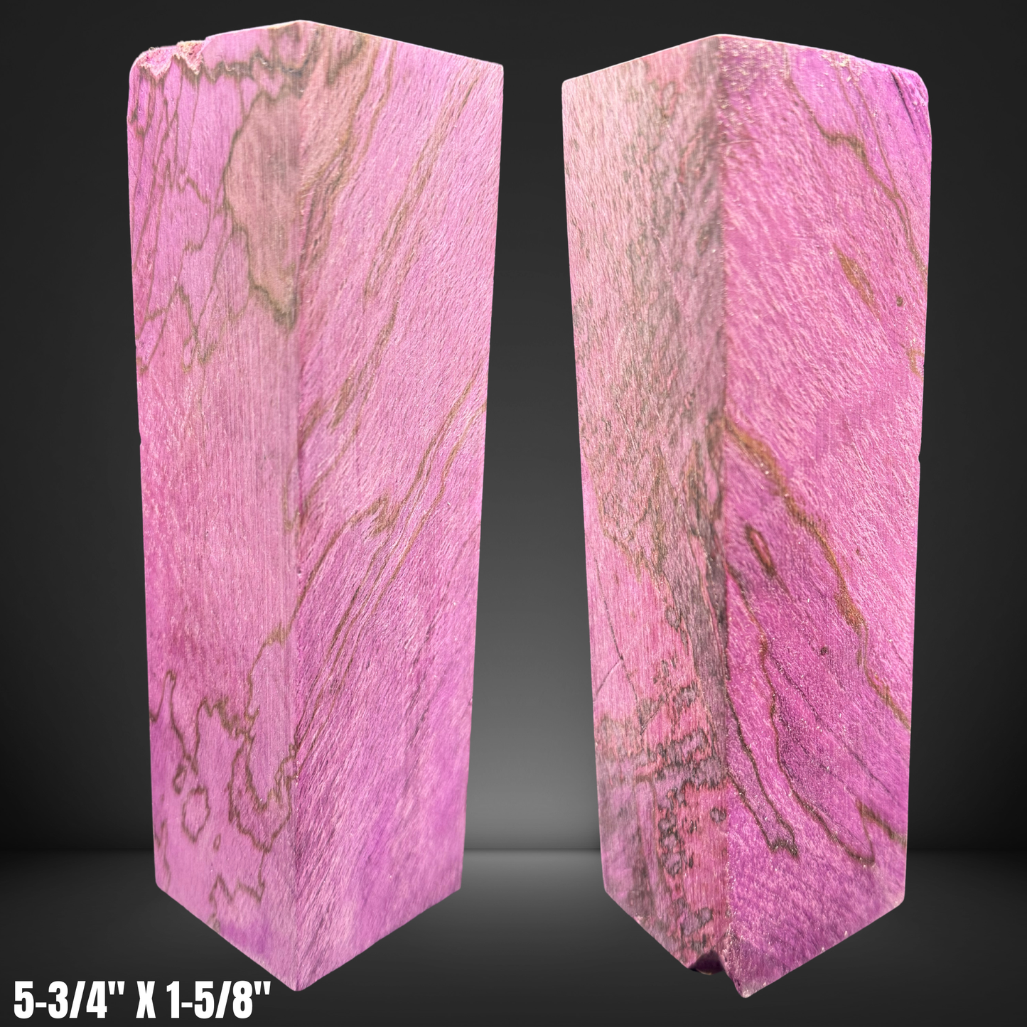Lavender Spalted Maple Burl Stabilized Block #25924