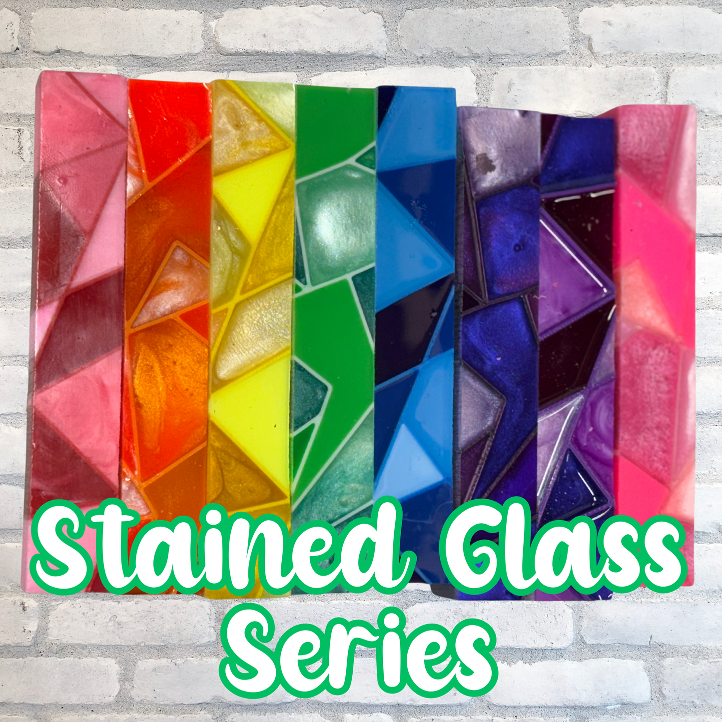 CASTAWAY CREATIONS STAINED GLASS BLANK DROP