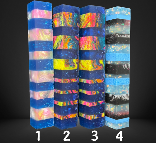 Segmented Blue Variety Pen Blanks