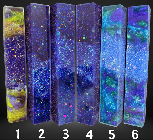 Purple Variety Geode Swirled Pen Blanks