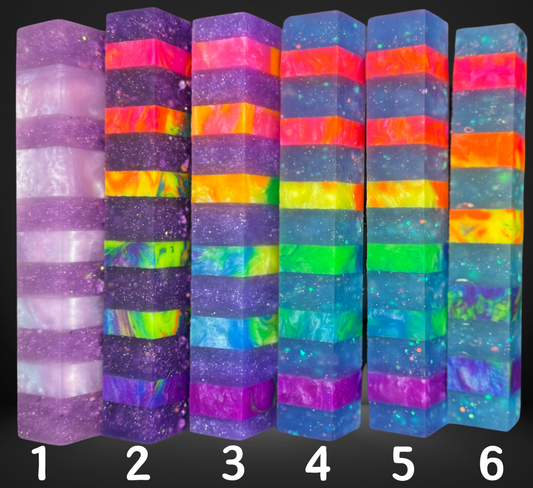 Segmented Blue & Purple Pen Blank