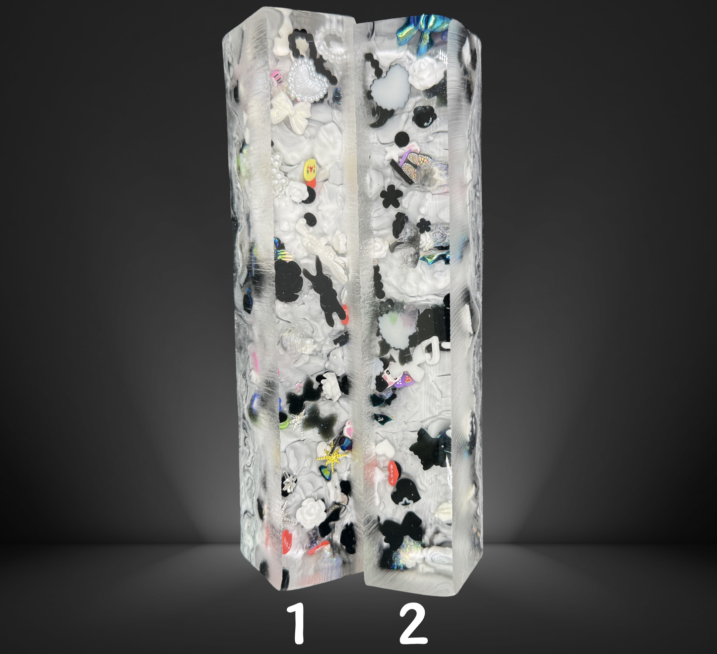 Black and White Charmed Series Pen Blank