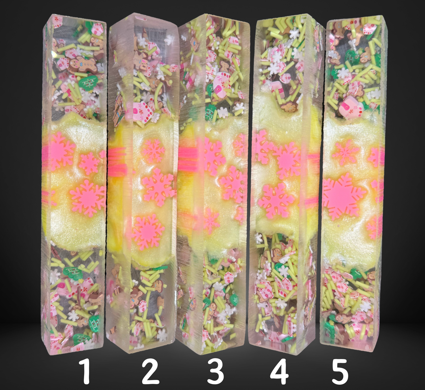 Gingerbread Flurries Charmed Series Pen Blank