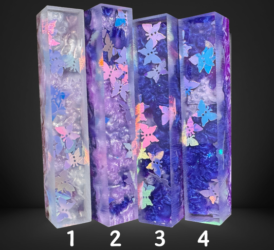 Purple Butterfly Charmed Series Pen Blank
