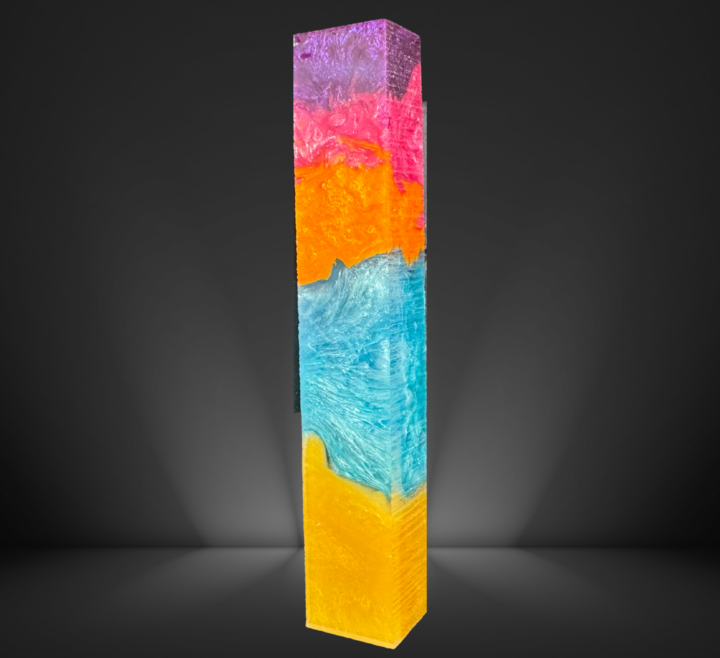 Beach Sunset Geode Swirled Pen Blanks