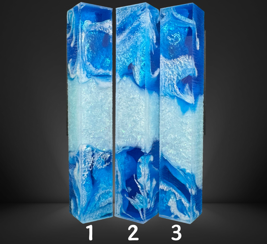 Blue Geode Swirled Pen Blanks