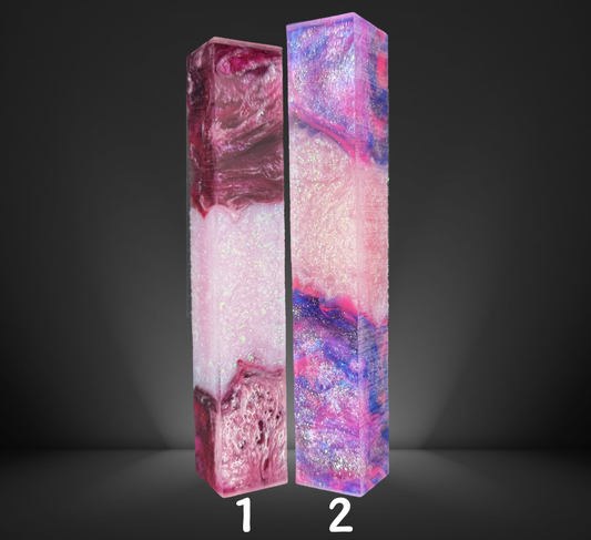 Dusty Pink Variety Geode Swirled Pen Blanks