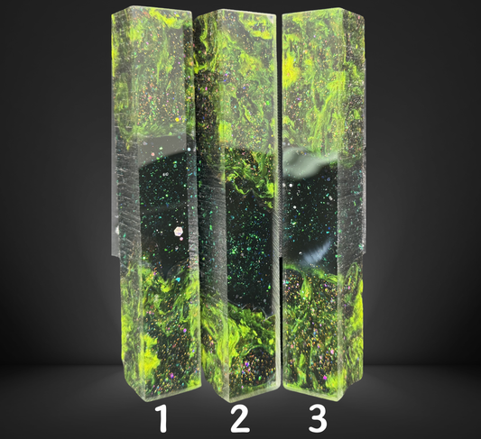 Green Geode Swirled Pen Blanks