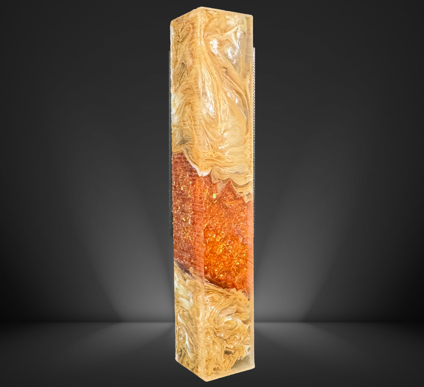 Pumpkin Chai Geode Swirled Pen Blanks