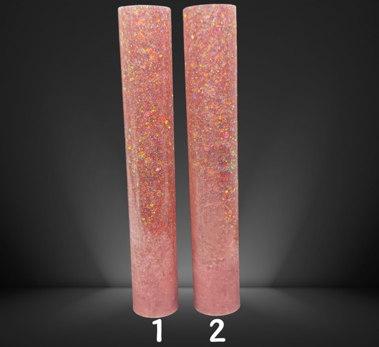 Dusty Rose Glittered Jumbo Round Pen Blank