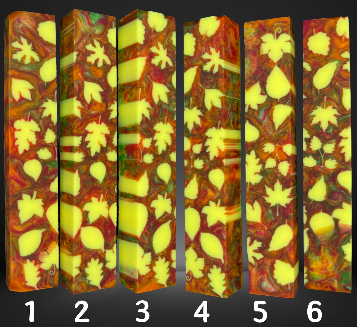 Bright Yellow Fall Leaves Pattern Pen Blank