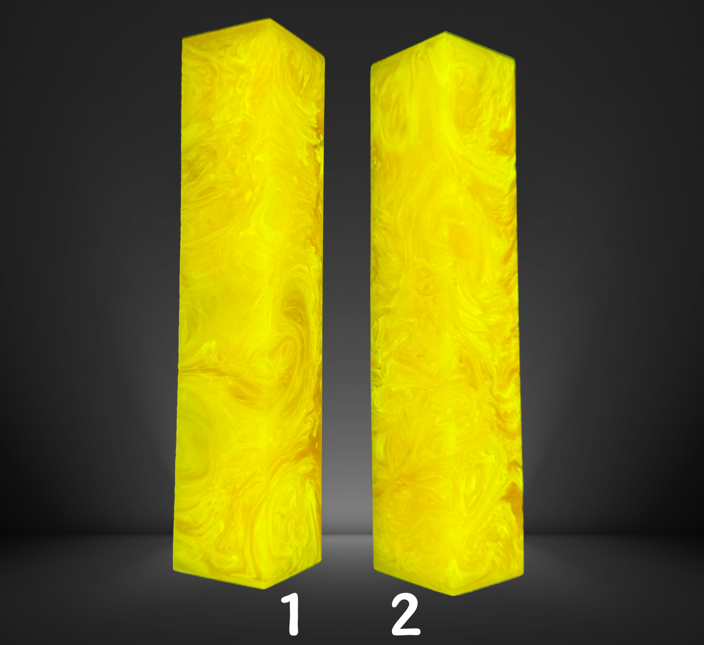 Mega Jumbo Yellow Swirlscape Pen Blanks