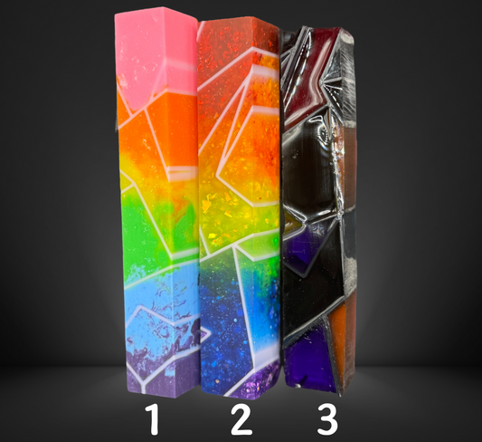 Variety Stained Glass Pen Blank