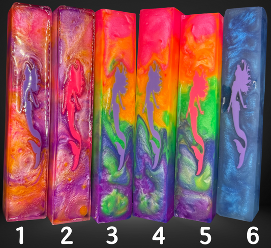 Neon Mermaid Pen Blank