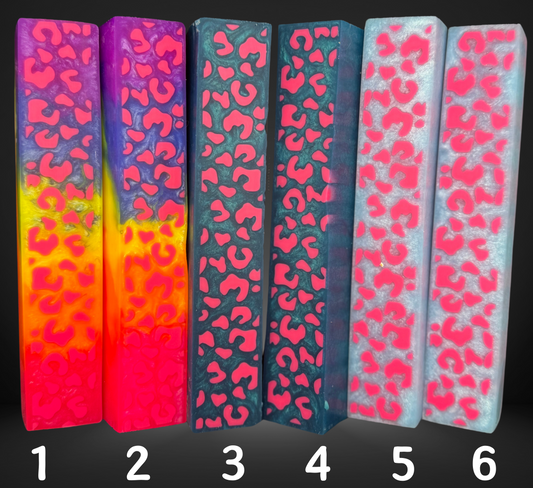 Pink Leopard Print Pen Blank