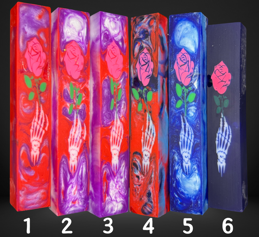 Skeleton Pink Rose Variety Pen Blank