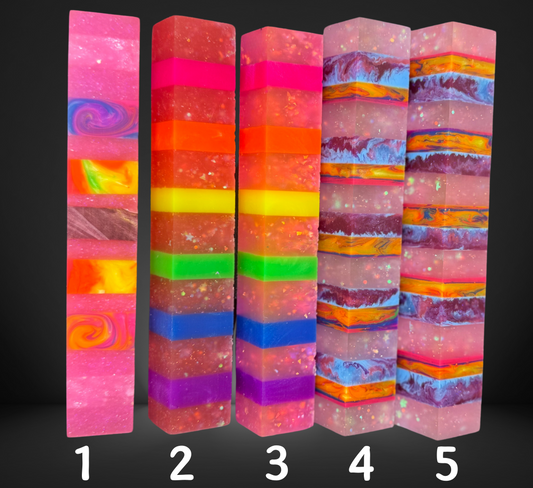 Segmented Pink Variety Pen Blank