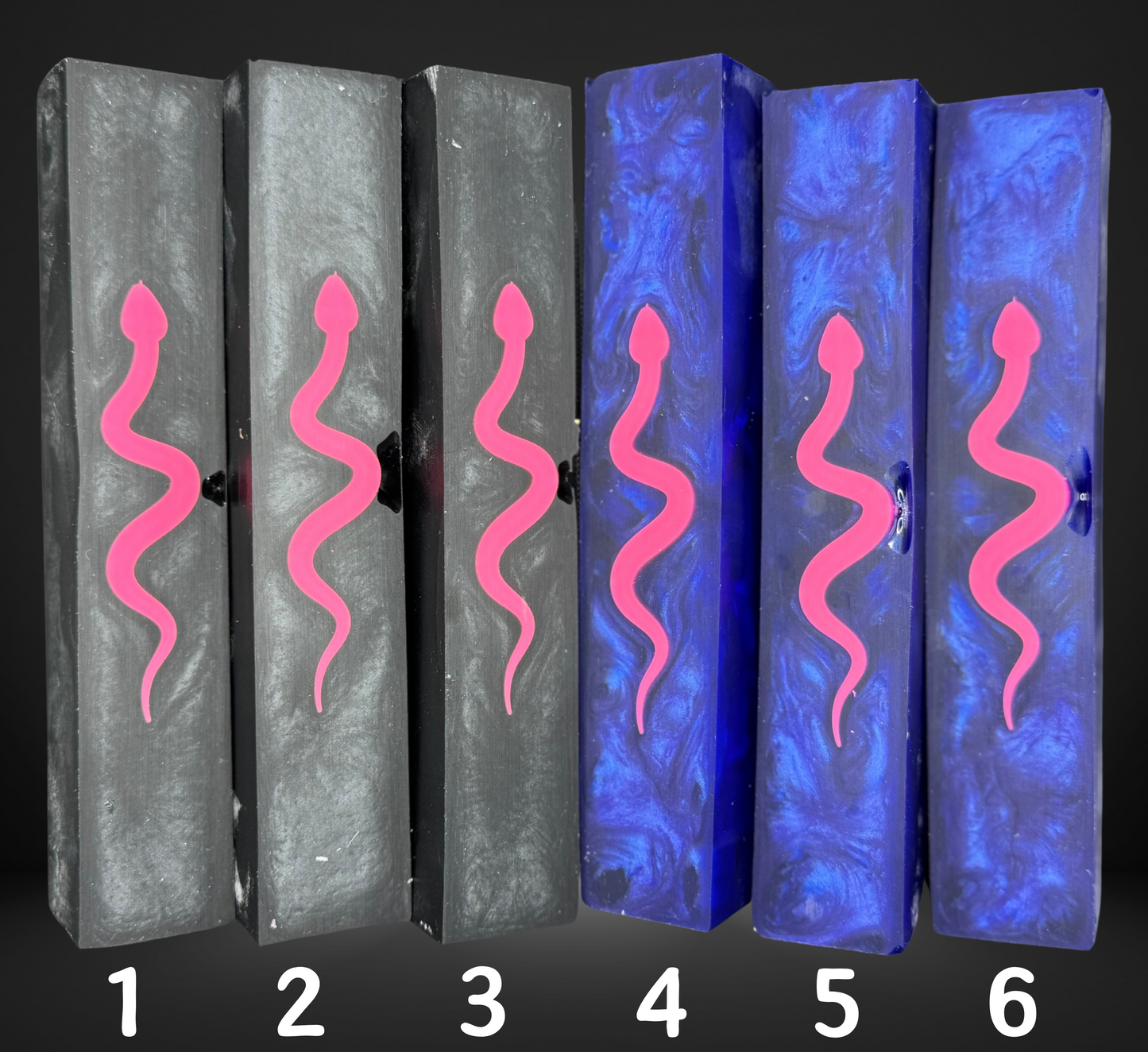 Snake Signature 3D Print Resin Pen Blank
